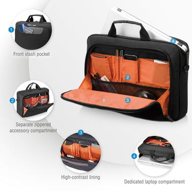 Everki Advance Eco Laptop Bag Briefcase Plastic Bottles up to 16-Inch
